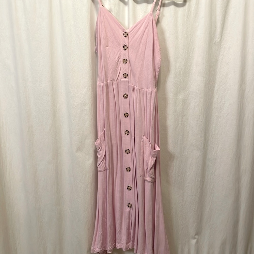 Flowy button front midi dress - Like New